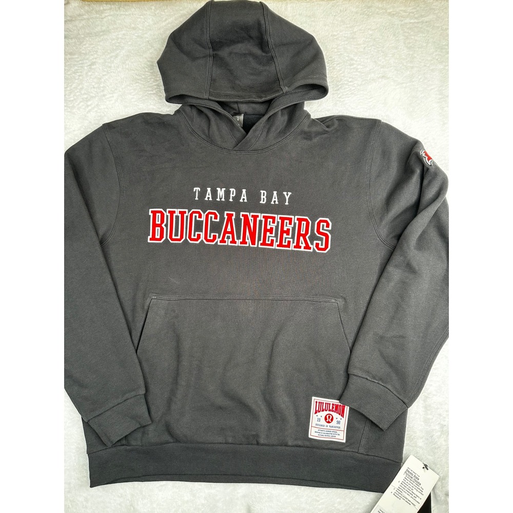 Lululemon NFL Tampa Bay Buccaneers Steady State Pullover Hoodie Black Large NEW